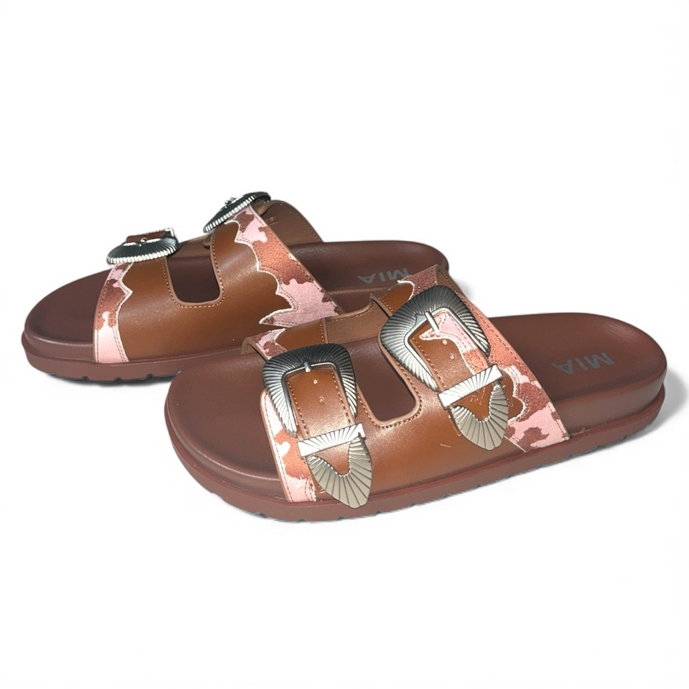 MIA Tibby Western Slide Sandals Size 8